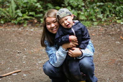 Mom and Caleb