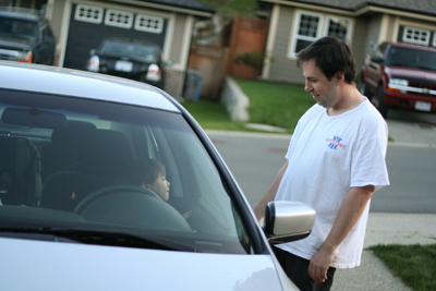 Dad can I have the keys please!