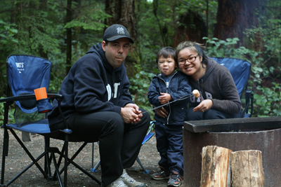 Family campfire