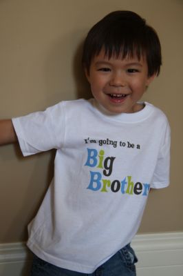 I`m going to be a BIG BROTHER!