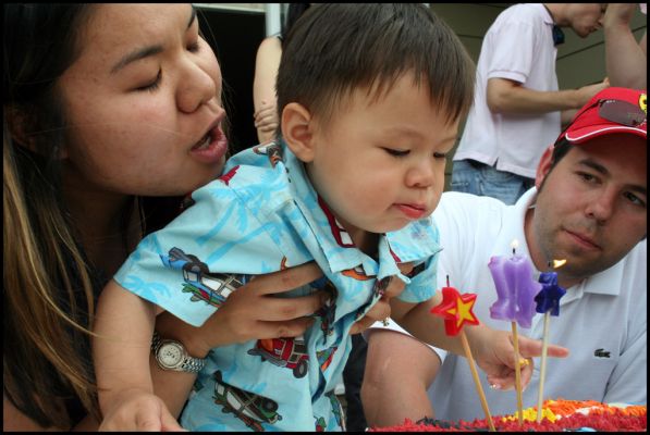 Making his 2 year old wishes