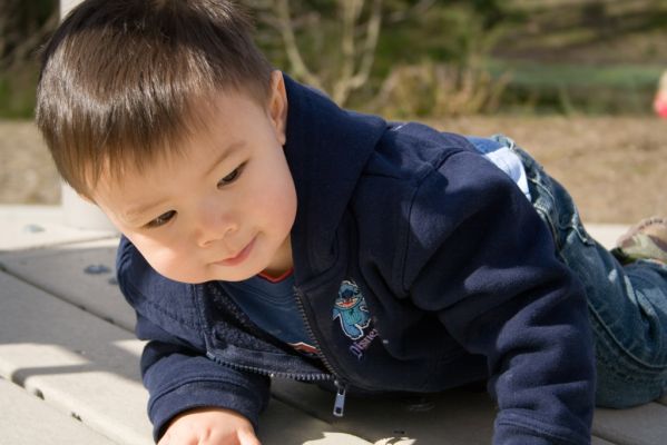 Big boy at the playground