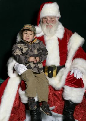 Caleb and Santa